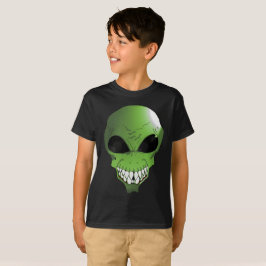 T-shirt para crianças da Alienígena verde