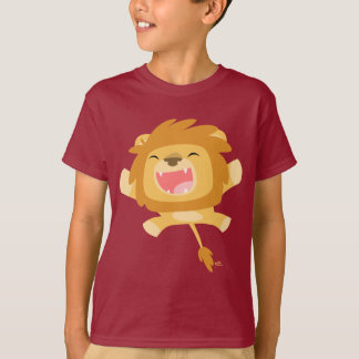 T-shirt para crianças de leões saltitantes