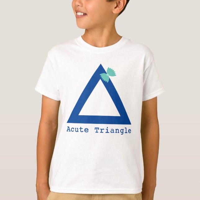 T-shirt para crianças de triângulo agudo (Frente)