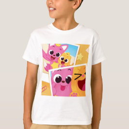 T-Shirt Para Crianças Pinkfong! Camisa de caráter