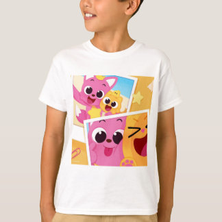 T-Shirt Para Crianças Pinkfong! Camisa de caráter