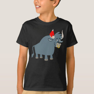 T-shirt para crianças Touro de Cartoon em Cute