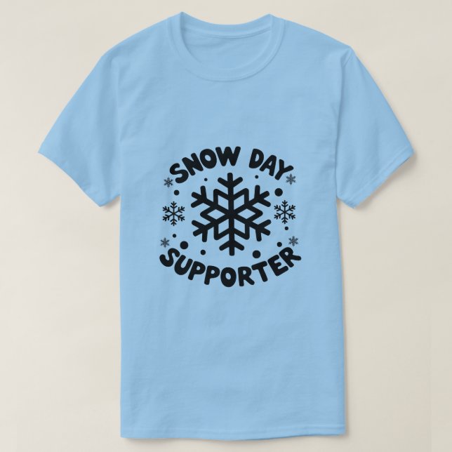 T-Shirt para dia de neve - Desi Floco de neve de i (Frente do Design)