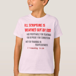 T-shirt Para ele (jovem): Todas as Escrituras estão soltas