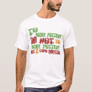 T-shirt Para fazer a cerâmica