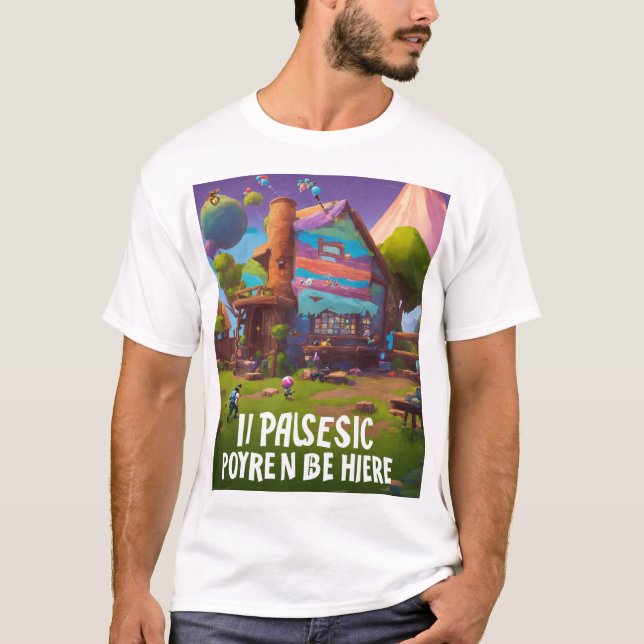 T-Shirt para jogos de crachá (Frente)