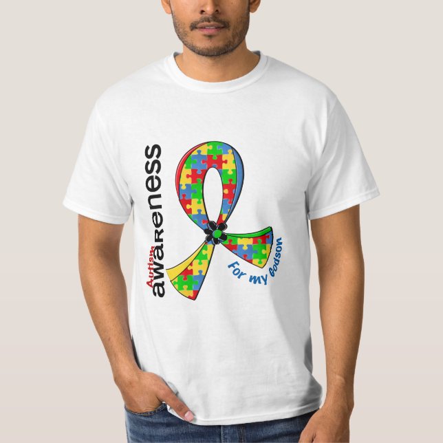 T-shirt Para meu autismo do Godson (Frente)