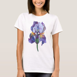 T-shirt para mulheres com impressão das flores