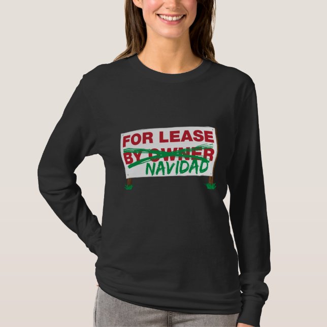 T-shirt Para o aluguer Navidad - o Natal engraçado de (Frente)