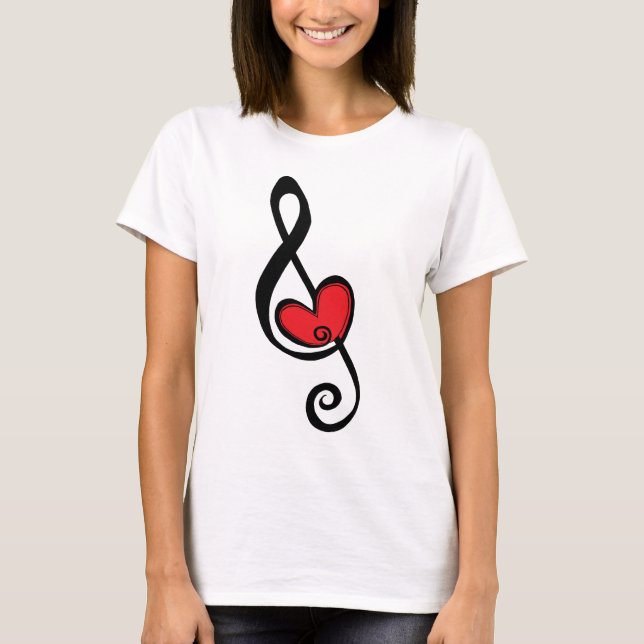 T-shirt Para o amor da música (Frente)
