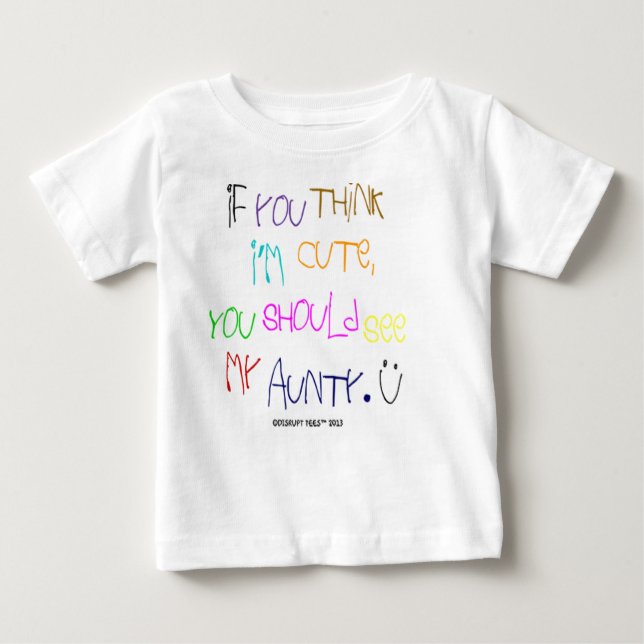 T-shirt Para o Aunty (Frente)