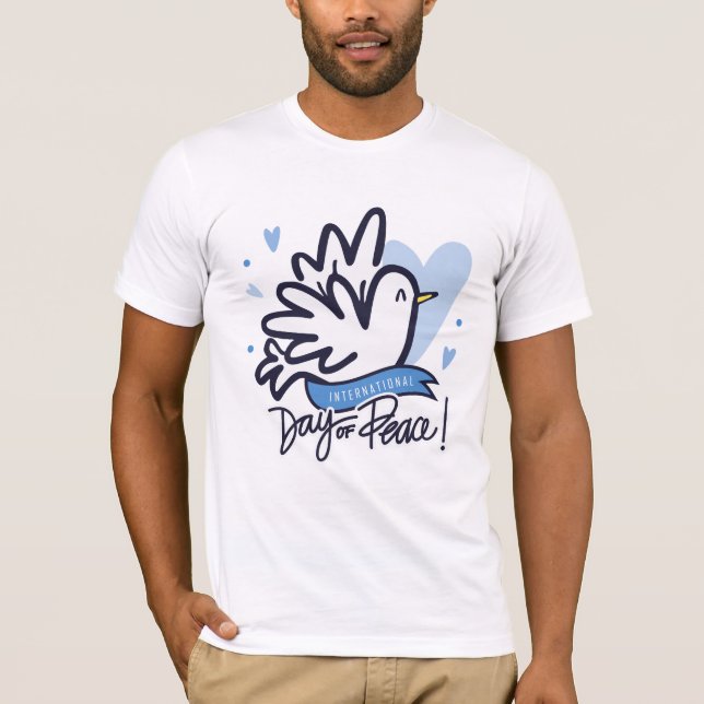 T-shirt para o Dia Internacional da Paz! 21 sept (Frente)