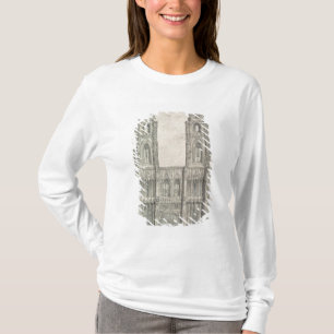 T-shirt Para o oeste parte dianteira da catedral de