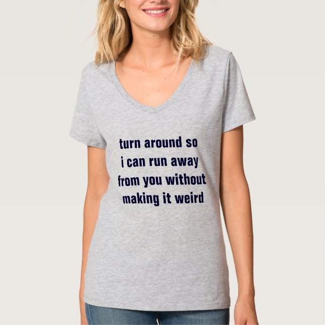 T-shirt para o rápido e social ansioso (Frente)