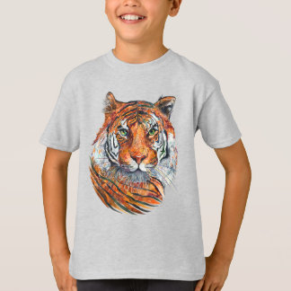 T-shirt para o TIGRE SELVAGEM do menino
