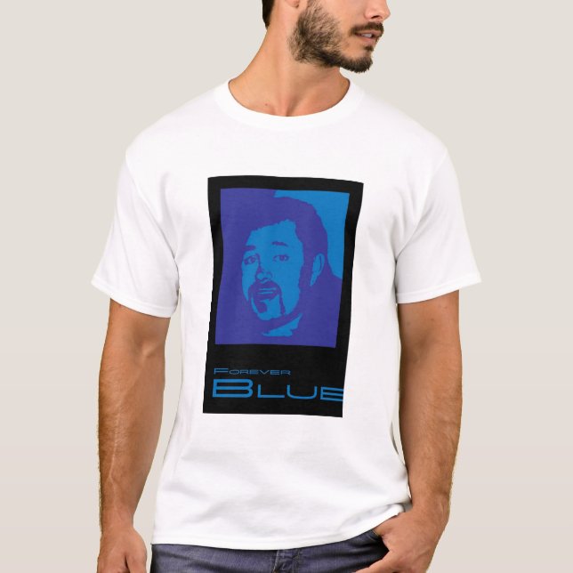T-shirt para sempre azul (Frente)