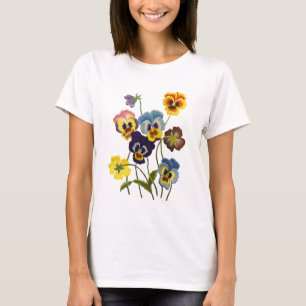 T-shirt Parada bordada dos Pansies