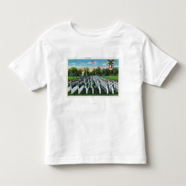 T-shirt Parada de vestido da academia militar (Frente)