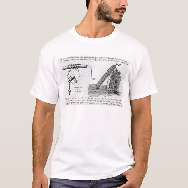 T-shirt Parafuso de Archimedes (Frente)