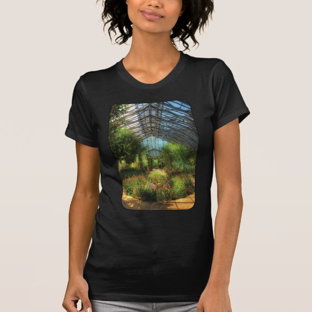 T-shirt Paraíso sob o vidro (Frente)