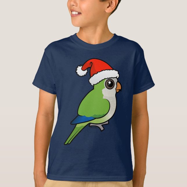 T-shirt Parakeet da monge do Natal (Frente)