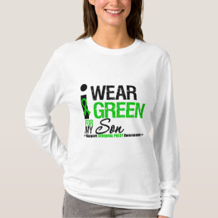 T-shirt Paralisia cerebral eu visto a fita verde para meu