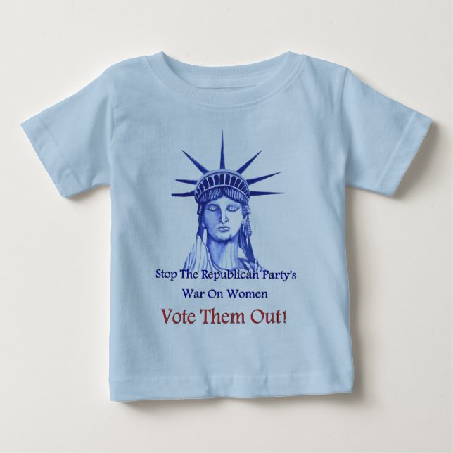 T-shirt Pare a guerra em mulheres (Frente)