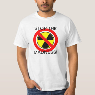 T-SHIRT PARE A LOUCURA DESCONECTAM POTÊNCIA NUCLEAR!