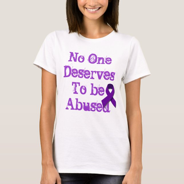 T-shirt Pare a violência doméstica (Frente)