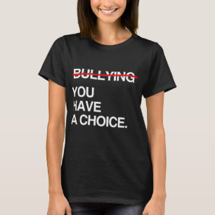 T-SHIRT PARE DE CULPAR VOCÊ TEM UMA ESCOLHA