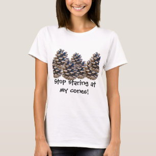T-shirt Pare de olhar fixamente