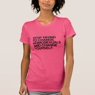 T-shirt PARE DE TENTAR MUDAR HOMOSSEXUAIS -.png