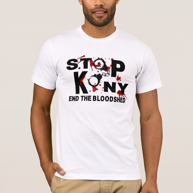 T-shirt Pare Kony. Termine a carnificina (Frente)