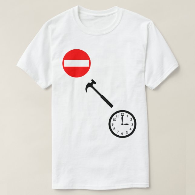 T-shirt Pare, martele o tempo! (Frente do Design)