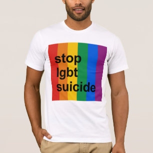 T-shirt pare o suicídio do lgbt