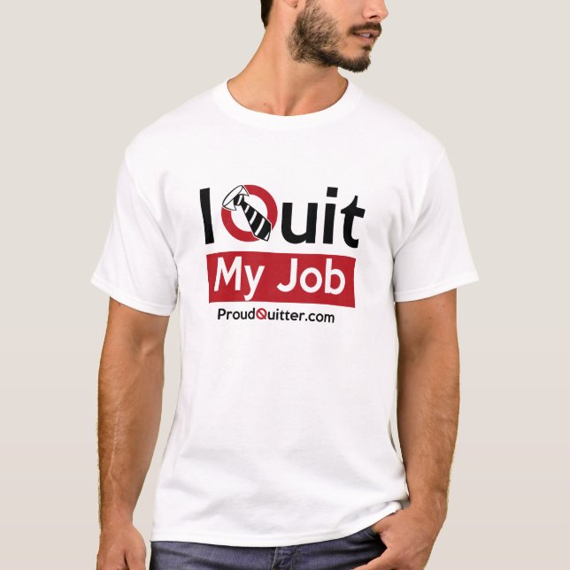 T-shirt Pare seu trabalho? Vestir-lo orgulhosa! (Luz) (Frente)