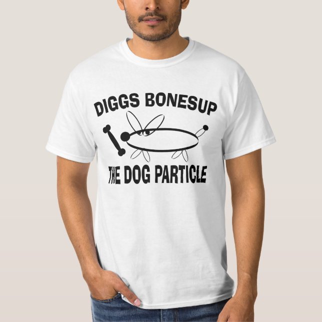 T-shirt Paródia engraçada do Boson de Diggs Bonesup Higgs (Frente)