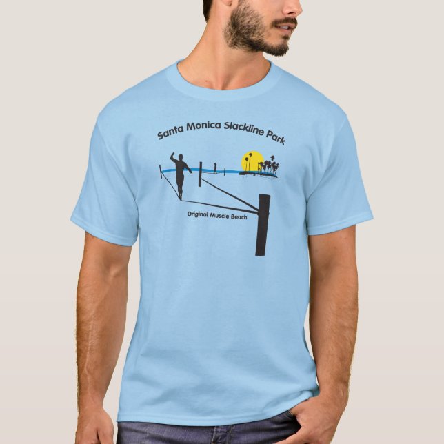T-shirt Parque de Santa Monica Slackline (Frente)