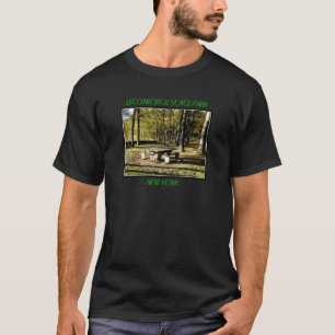 T-shirt Parque estadual de Letchworth - rocha da mesa de