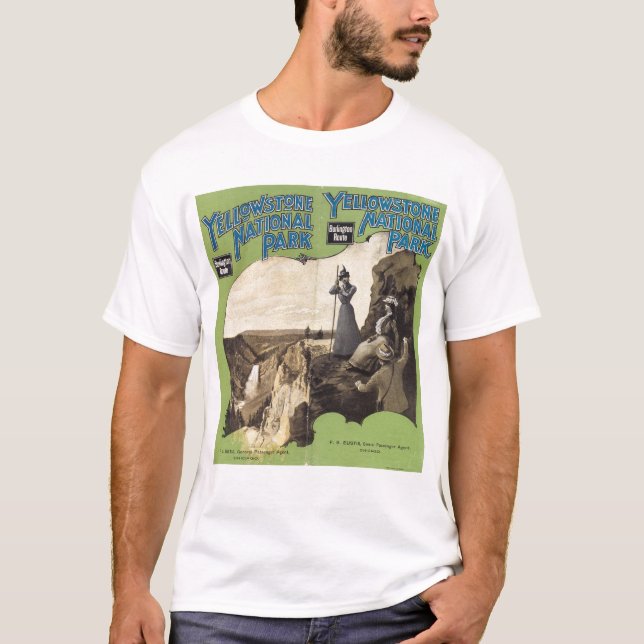 T-shirt Parque nacional 3 de Yellowstone (Frente)
