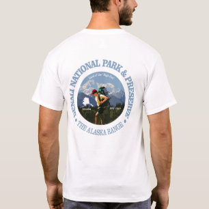T-shirt Parque nacional de Denali (caminhante C)