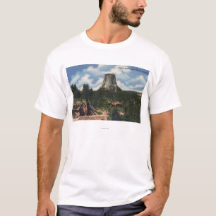 T-shirt Parque nacional de Teton, WY - a torre do diabo