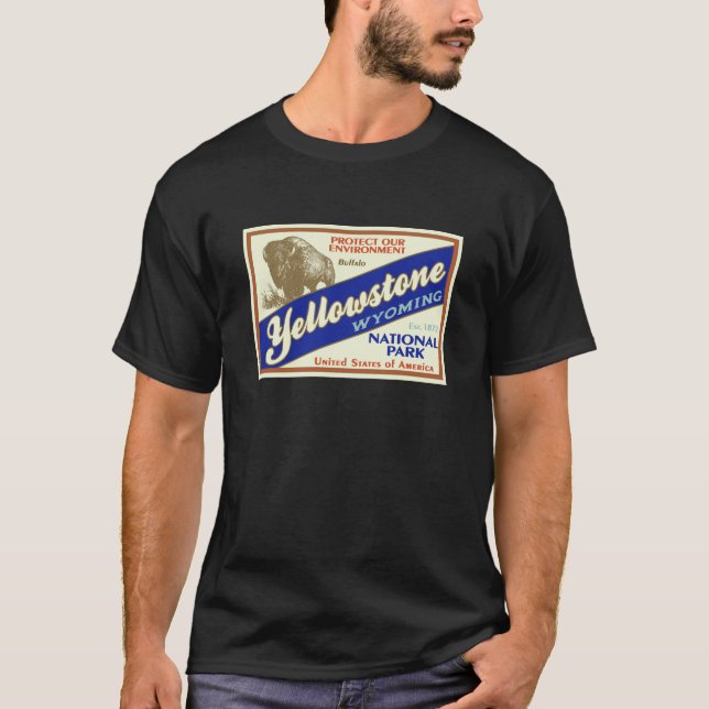 T-shirt Parque nacional de Yellowstone (Frente)