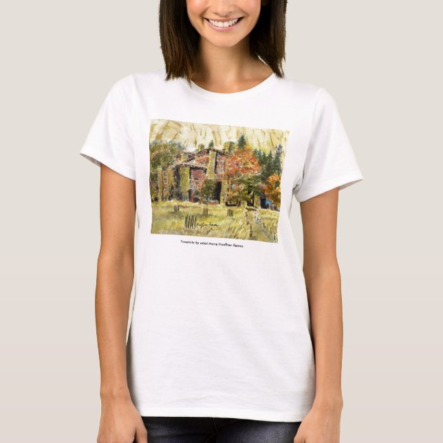 T-shirt Parque nacional de Yosemite:  O hotel de Ahwahnee (Frente)