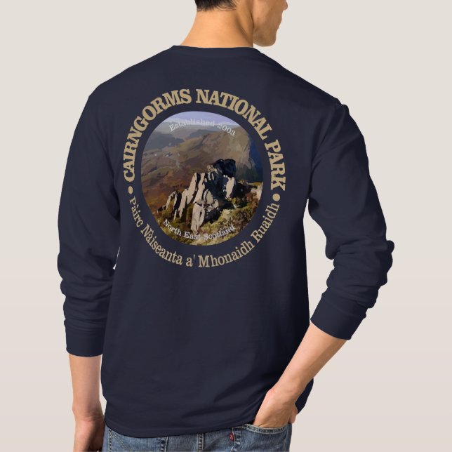 T-shirt Parque Nacional do Cairngorms (Verso)