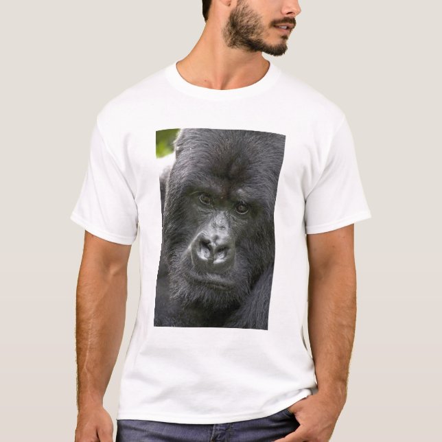 T-shirt Parque Nacional dos Vulcões, Ruanda, Gorilas da Mo (Frente)