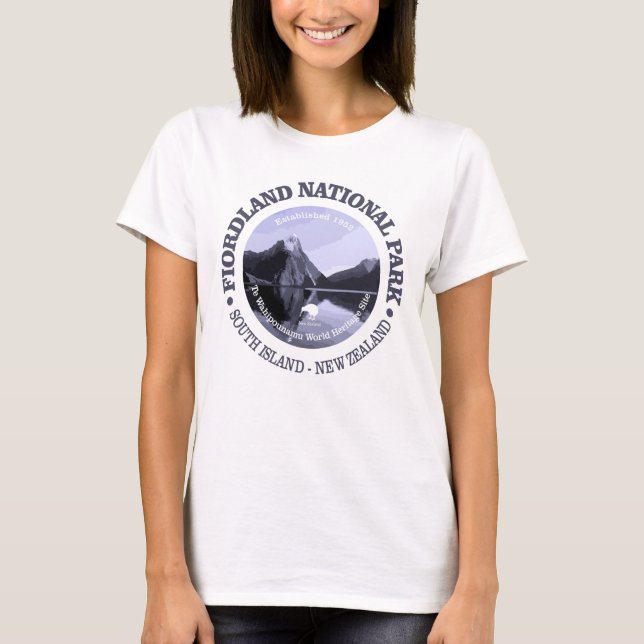 T-shirt Parque Nacional Fiordland (Frente)