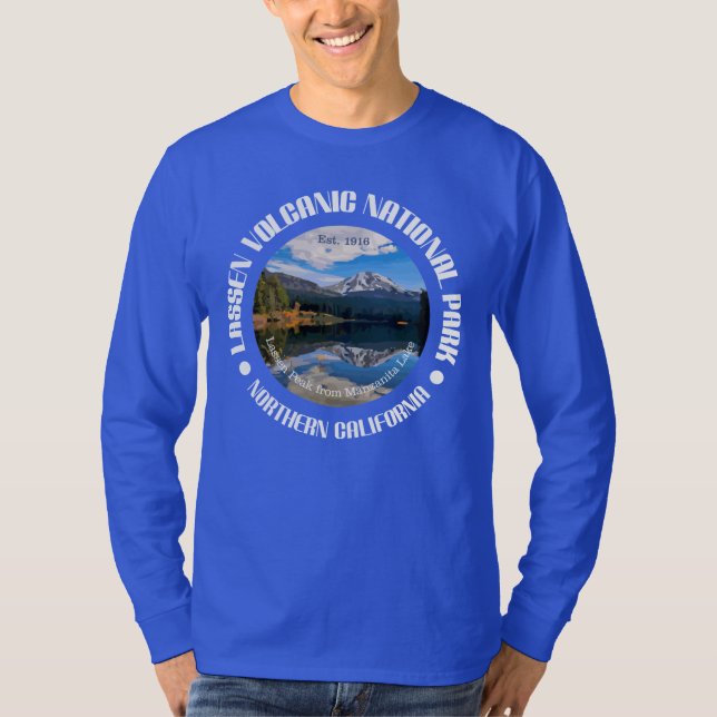T-shirt Parque Nacional Vulcânico Lassen (Frente)