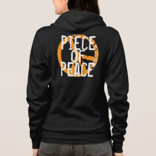 T-shirt parte de hoodie da paz