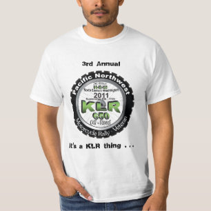 T-shirt Parte dianteira anual da coisa de KLr do logotipo